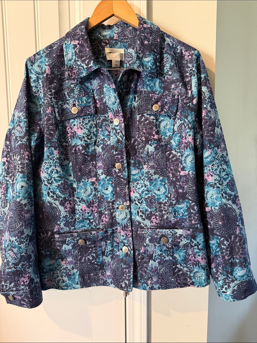 Christopher & Banks Jacket stretch Shacket Size XL
